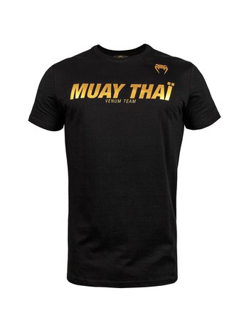 Venum Venum Muay Thai VT Katoenen T-shirts Zwart Goud