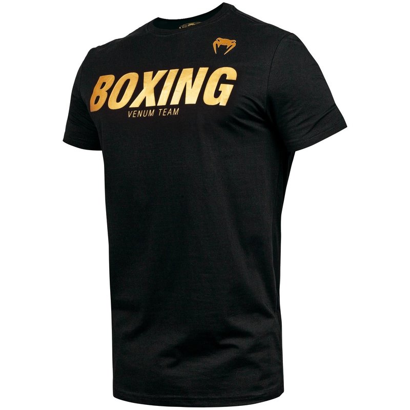 Venum Boxing Clothing Venum VT Boxing T-Shirts Black Gold