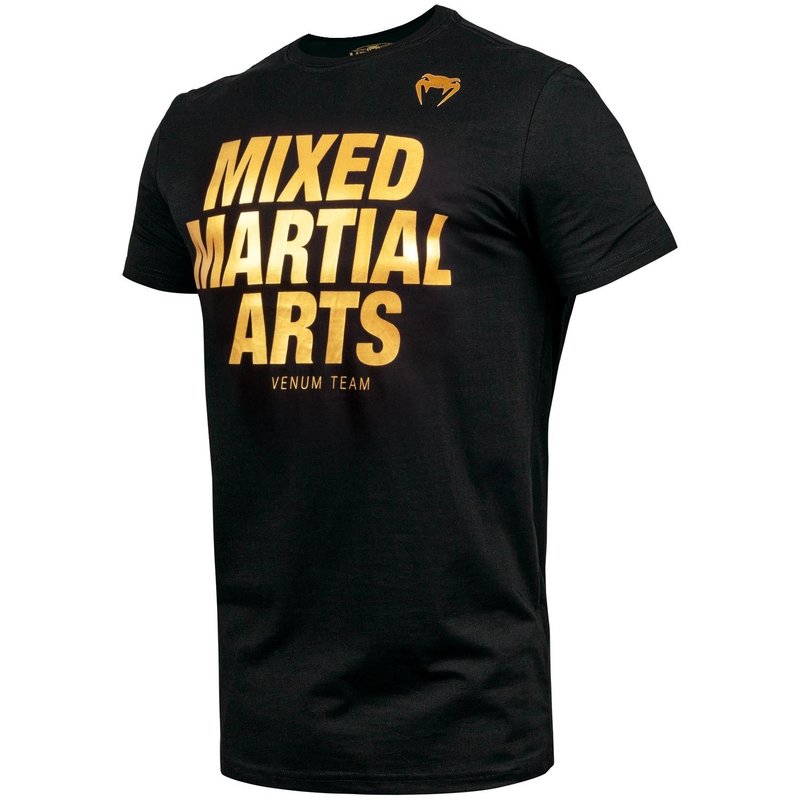 Venum Venum Mixed Martial Arts MMA VT T Shirt Zwart Goud