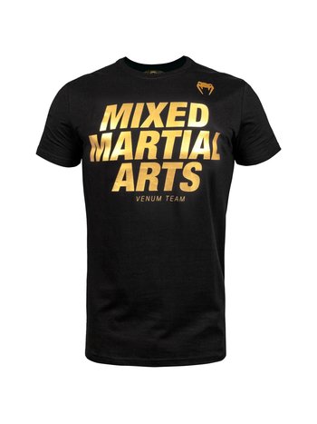 Venum Venum Mixed Martial Arts MMA VT T Shirt Zwart Goud