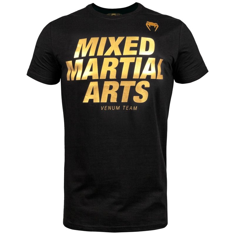 Venum Venum Mixed Martial Arts MMA VT T Shirt Zwart Goud