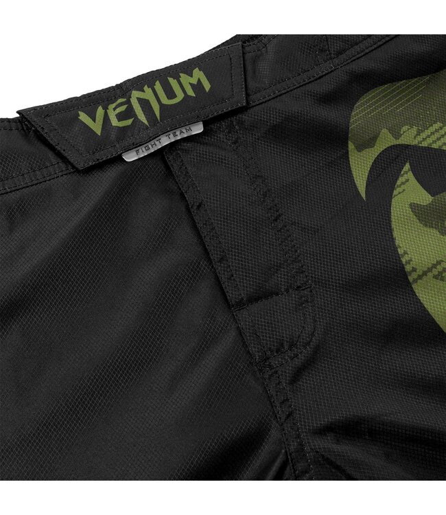 Venum Fight Shorts Light 3.0 Black Green Camo