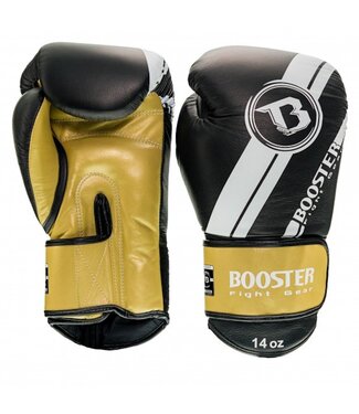 Booster Fightgear Booster Boxhandschuhe BGL V3 Pro Range Schwarz Weiss Gold