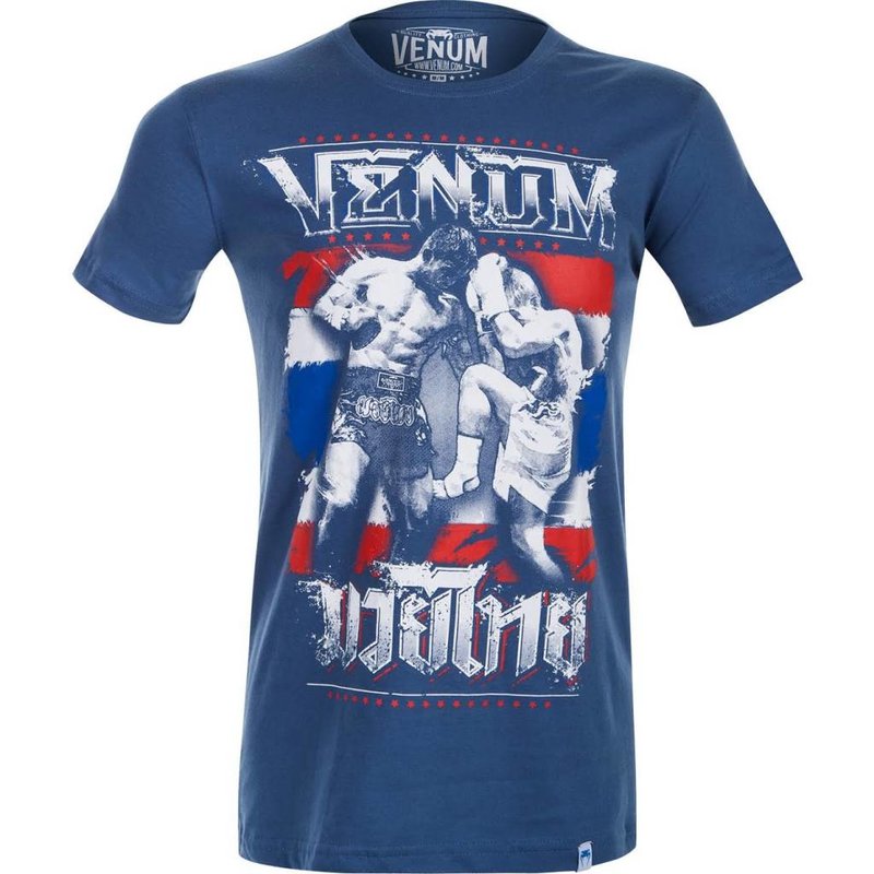 Venum Venum Thai Chok T-Shirt Blue Kickboxing Venum Fightshop Europe