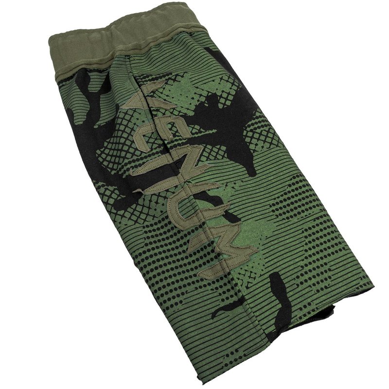 Venum Venum Assault Cotton Training Shorts Black Camo Green