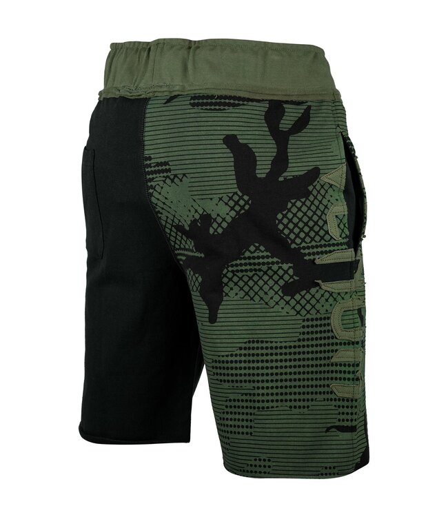 Venum Assault Cotton Training Shorts Black Camo Green