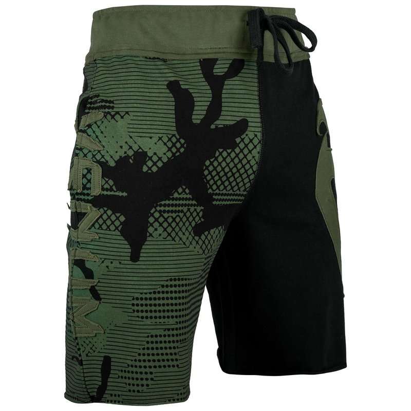 Venum Venum Assault Cotton Training Shorts Black Camo Green