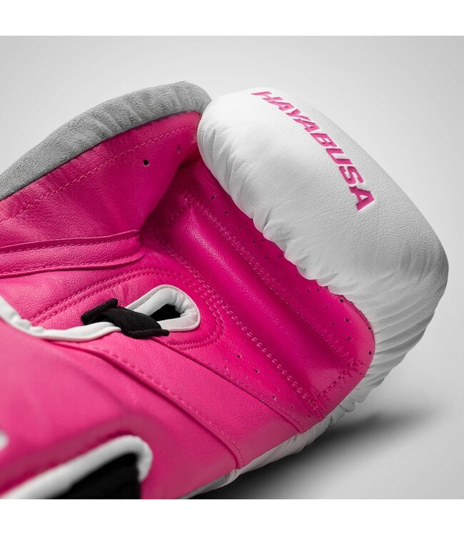 Hayabusa Ladies Boxing Gloves T3 White Pink Kickboxing Gloves