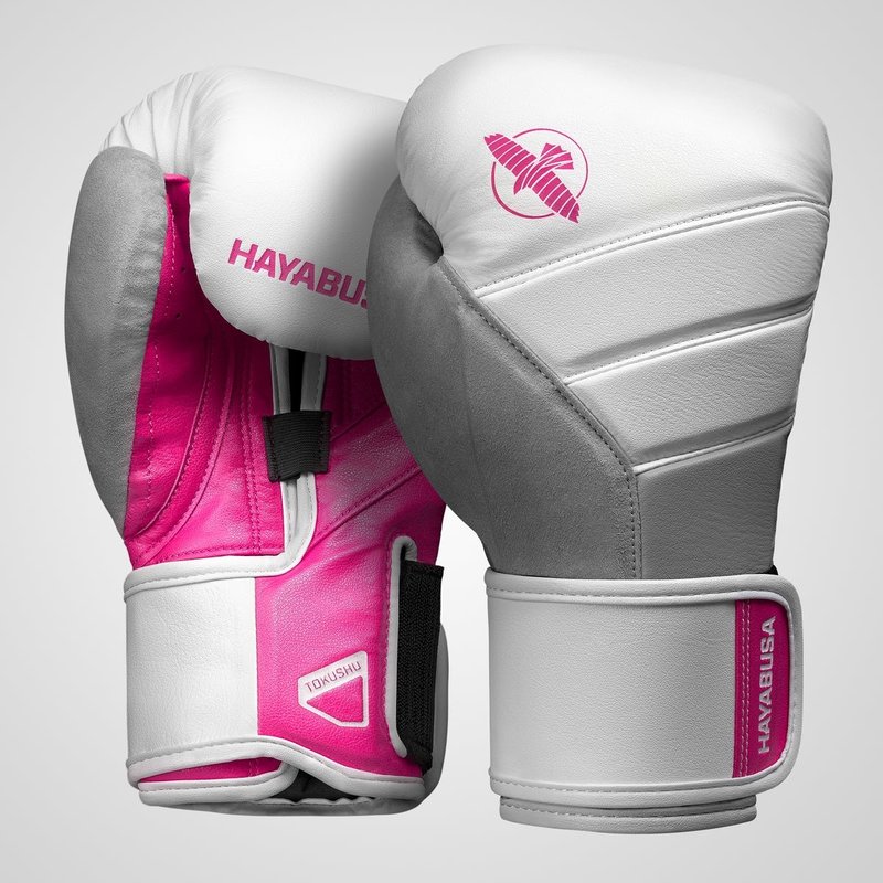 Hayabusa Hayabusa Boxhandschuhe T3 Weiss Rosa Kickboxing Handschuhe Damen