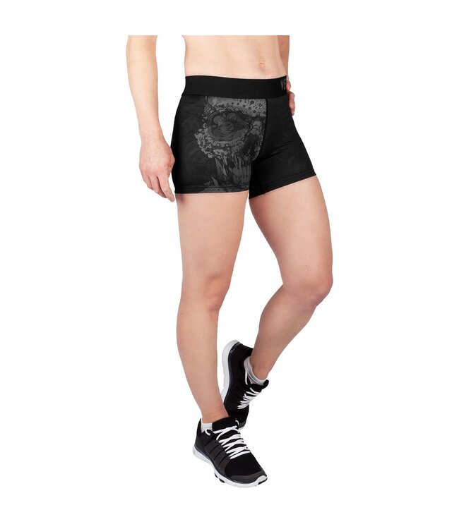 Venum Women Santa Muerte 3.0 Shorts Schwarz Schwarz