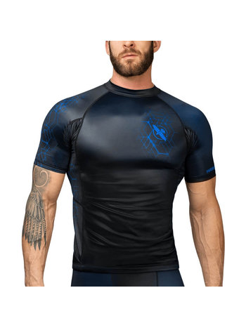 Hayabusa Hayabusa Geo Kurzarm Rashguard Schwarz Blau