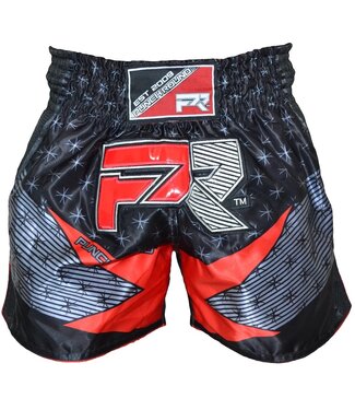PunchR™  Punch Round Evoke Muay Thai Kickboxing Short Schwarz Rot