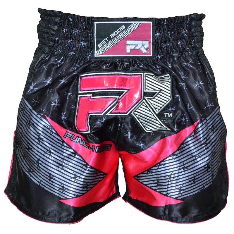 PunchR™  Punch Round Women Muay Thai Short EVOKE Black Pink