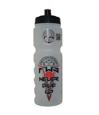 FWS "Never Give Up" Sportflasche Sports Bottle von Fightwear Shop