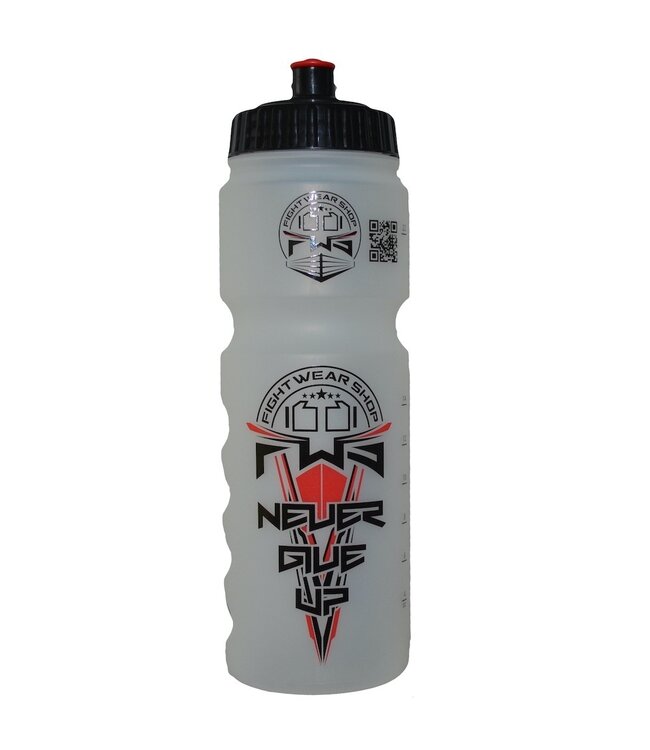 Fightwear Shop FWS "Never Give Up" Sports Bottle Bottle by Fightwear Shop