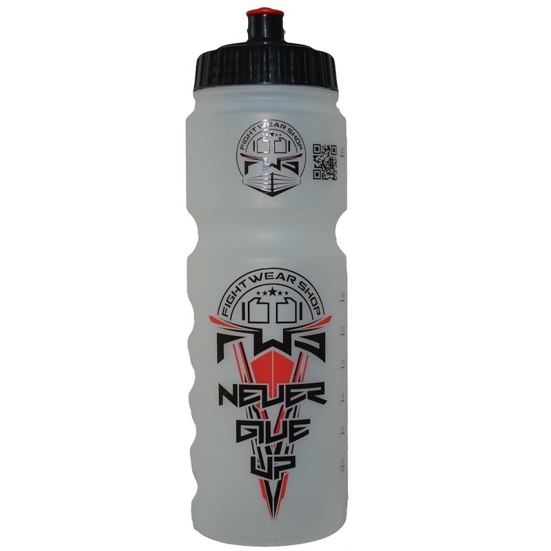 Fightwear Shop FWS "Never Give Up" Sportflasche Sports Bottle von Fightwear Shop