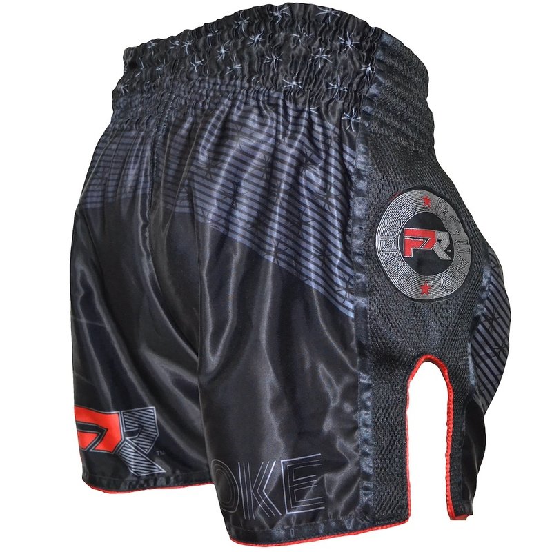 PunchR™  Punch Round Muay Thai Short EVOKE Black Red