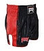 PunchR™  Muay Thai Shorts Matte Carbon Schwarz Rot Punch Round Fightwear
