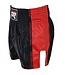 PunchR Kickboxing Shorts Matte Carbon – Black/Red for Kickboxing, Muay Thai & Boxing Training