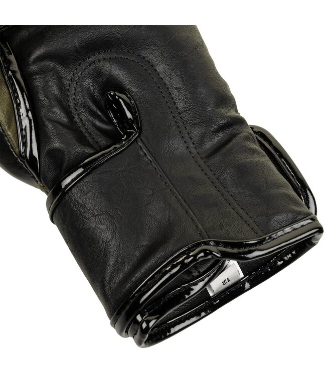 Venum Impact Muay Thai Boxhandschuhe Khaki Grün Gold