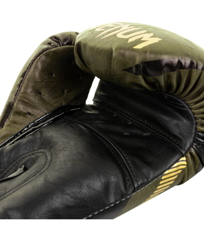 Venum Impact Muay Thai Bokshandschoenen Khaki Goud