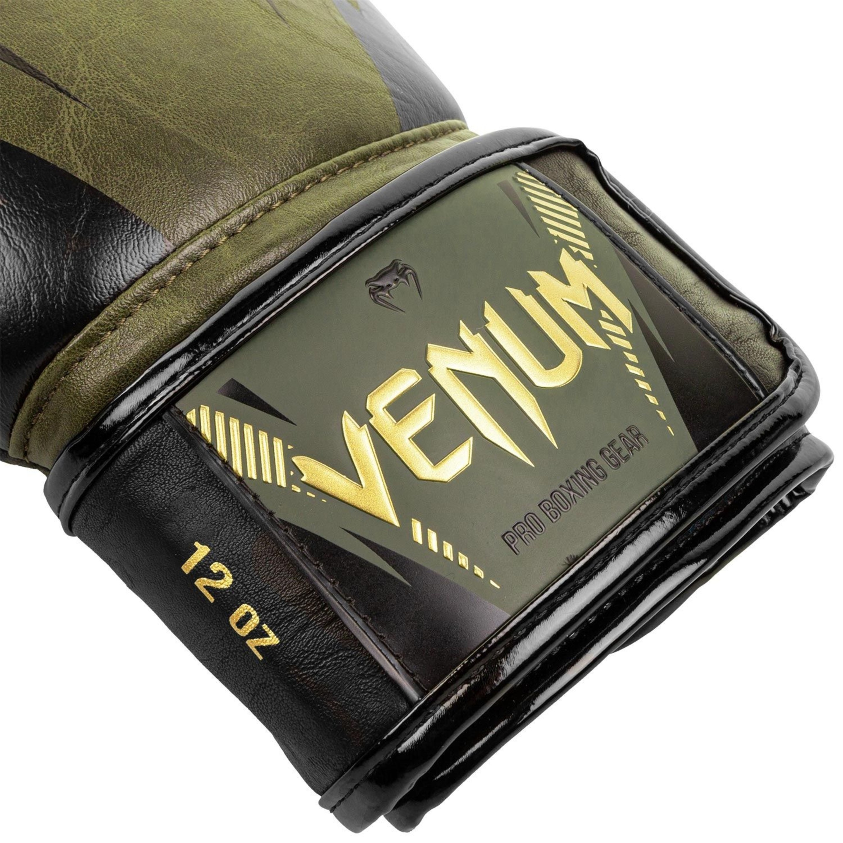 Venum Impact Muay Thai Boxing Gloves Khaki Gold FIGHTWEAR SHOP EUROPE