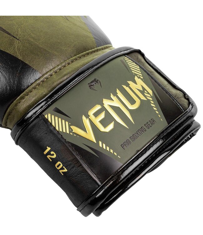 Venum Impact Muay Thai Bokshandschoenen Khaki Goud