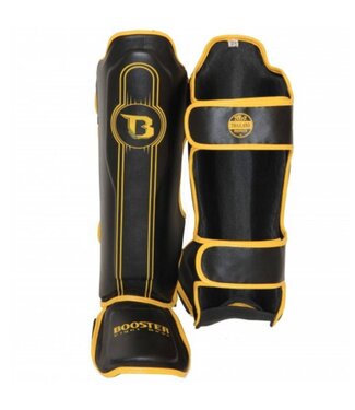 Booster Fightgear Booster Kickboxing Scheenbeschermers Pro Range BSG 1 V6 Zwart Geel