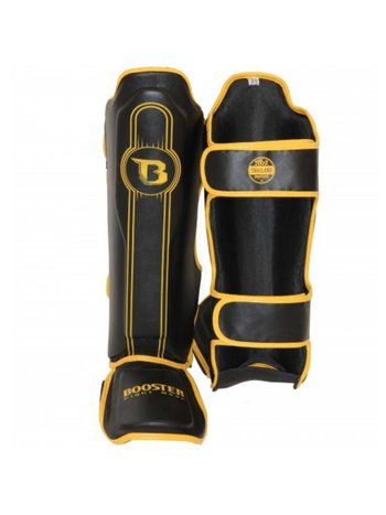 Booster Booster Kickboxing Shinguards Pro Range BSG 1 V6 Schwarz Gelb