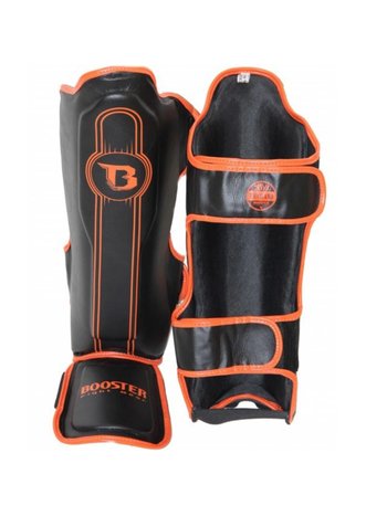 Booster Booster Kickboxing Scheenbeschermers Pro Range BGL 1 V6 Zwart Oranje