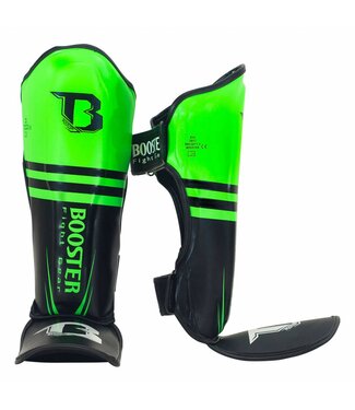 Booster Booster Kickbox-Schienbeinschoner Pro Siam 3 Schwarz Grün