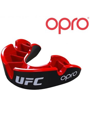 UFC OPRO UFC Mondbeschermer Zilver Zwart Rood Volwassen