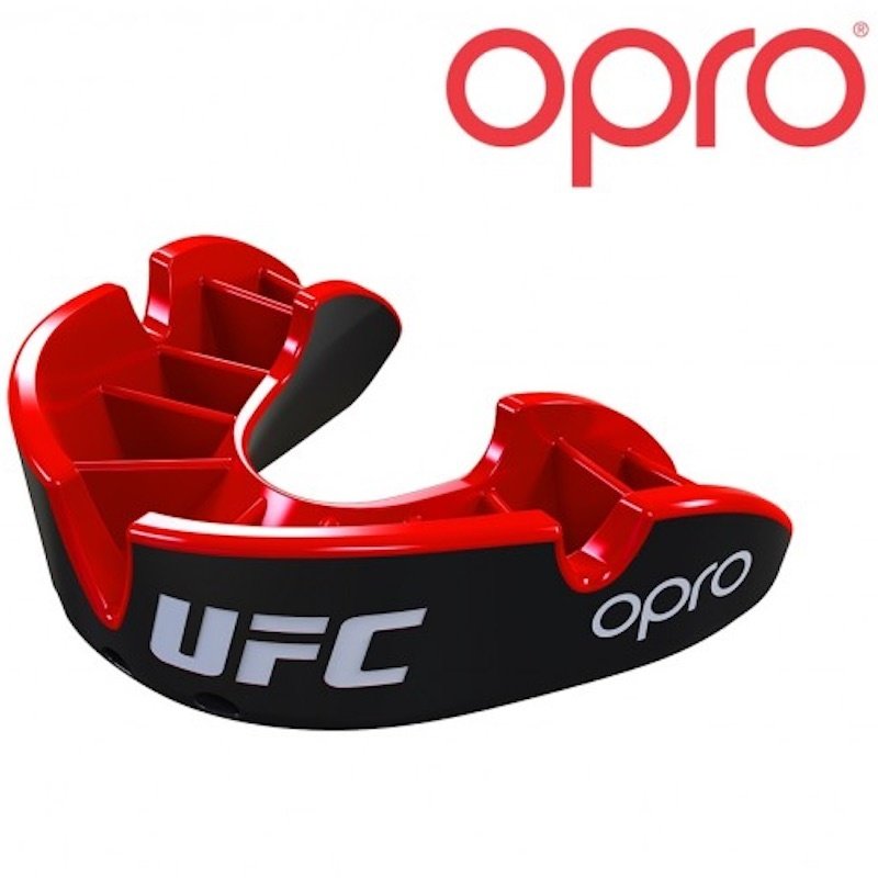 UFC OPRO UFC Mondbeschermer Zilver Zwart Rood Volwassen