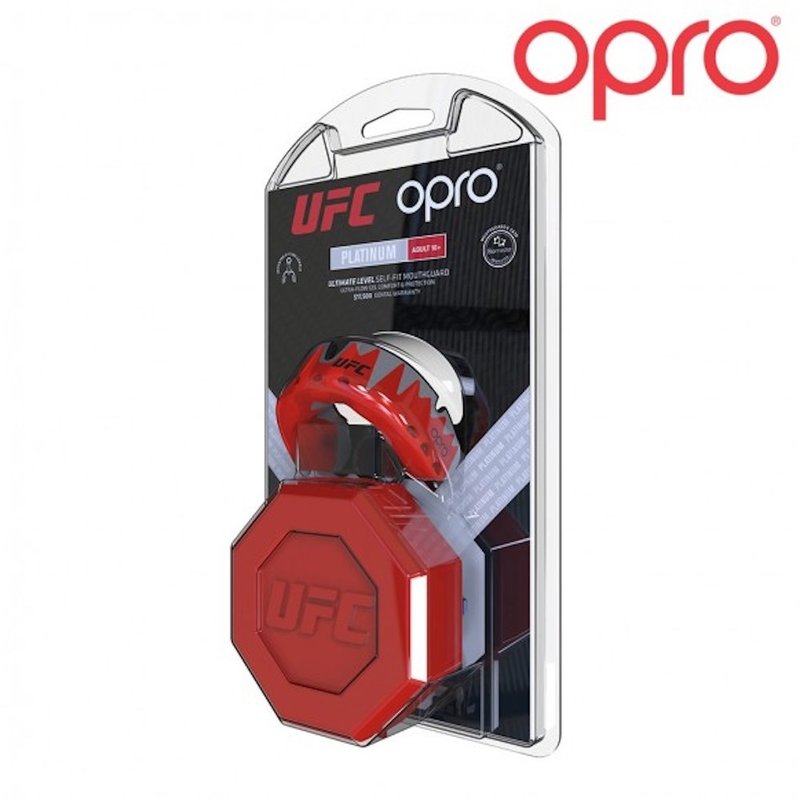 Opro OPRO Platinum Mundschutz Rot Metall Schwarz Erwachsener