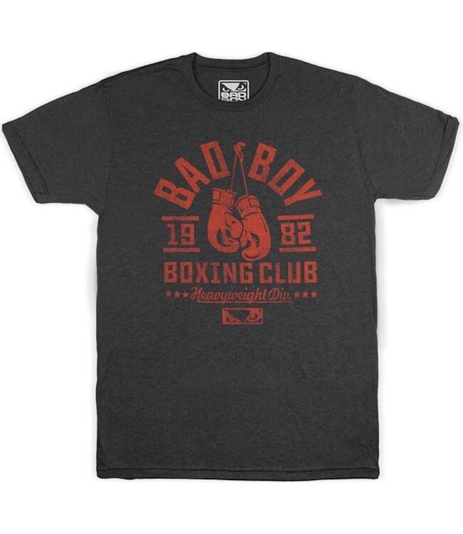 Bad Boy Boxing Club T Shirt Zwart Rood Vechtsport Kleding