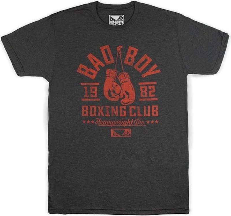 Bad Boy Bad Boy Boxing Club T Shirt Black Red Martial Arts Clothing