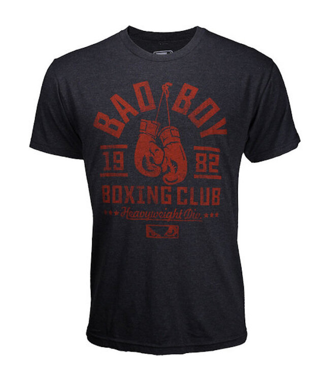Bad Boy Boxing Club T-Shirt Schwarz Rot Kampfsport Kleidung
