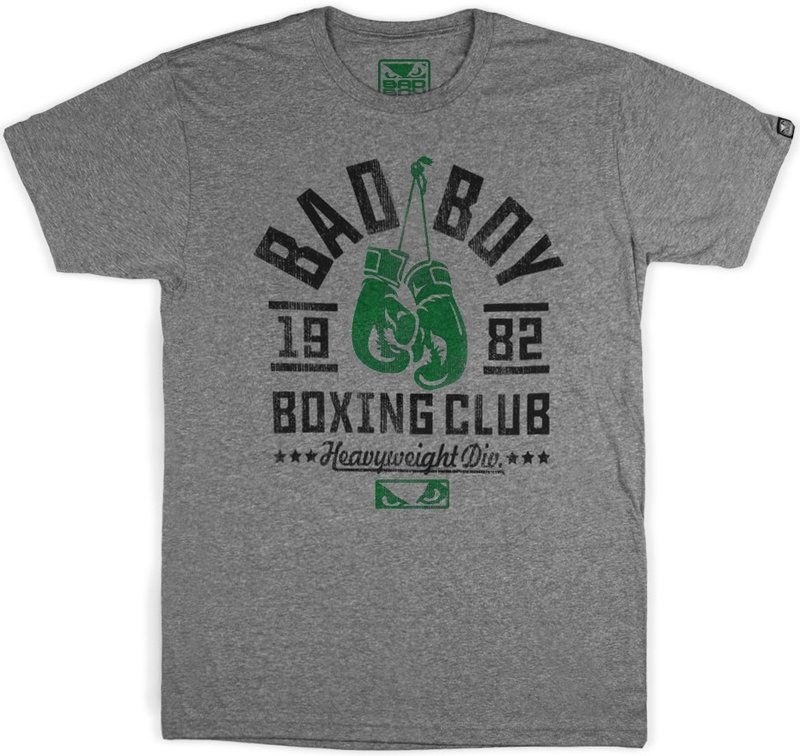 Bad Boy Bad Boy Boxing Club T Shirt Grey Green Limited Edition