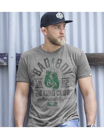 Bad Boy Bad Boy Boxing Club T Shirt Grey Green Limited Edition