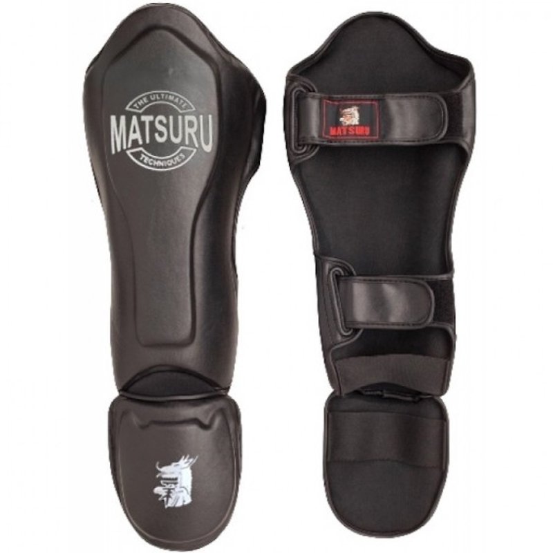 Matsuru Matsuru Kickboxing Shinguard De Breker Black