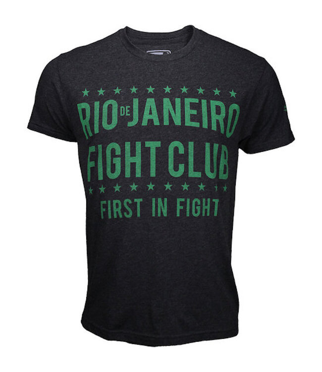 Bad Boy Rio Fight Club T-shirts Donkergrijs Groen