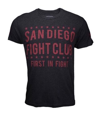 Bad Boy Bad Boy San Diego Fight Club T Shirt Donkergrijs Rood
