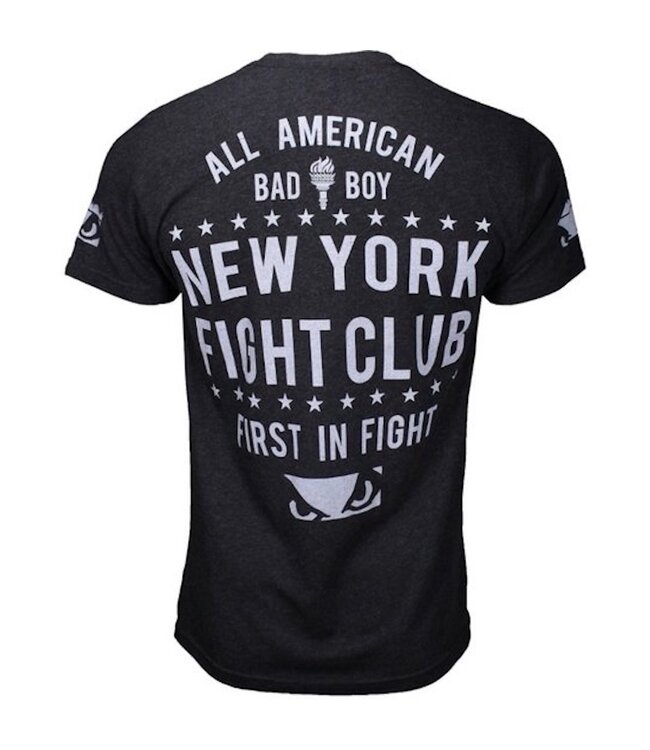 Bad Boy New York FIGHT CLUB T Shirts Dark Grey White