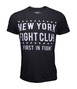 Bad Boy New York FIGHT CLUB T Shirt Dunkelgrau Weiß