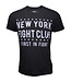 Bad Boy New York Fight Club T Shirt Donkergrijs Wit
