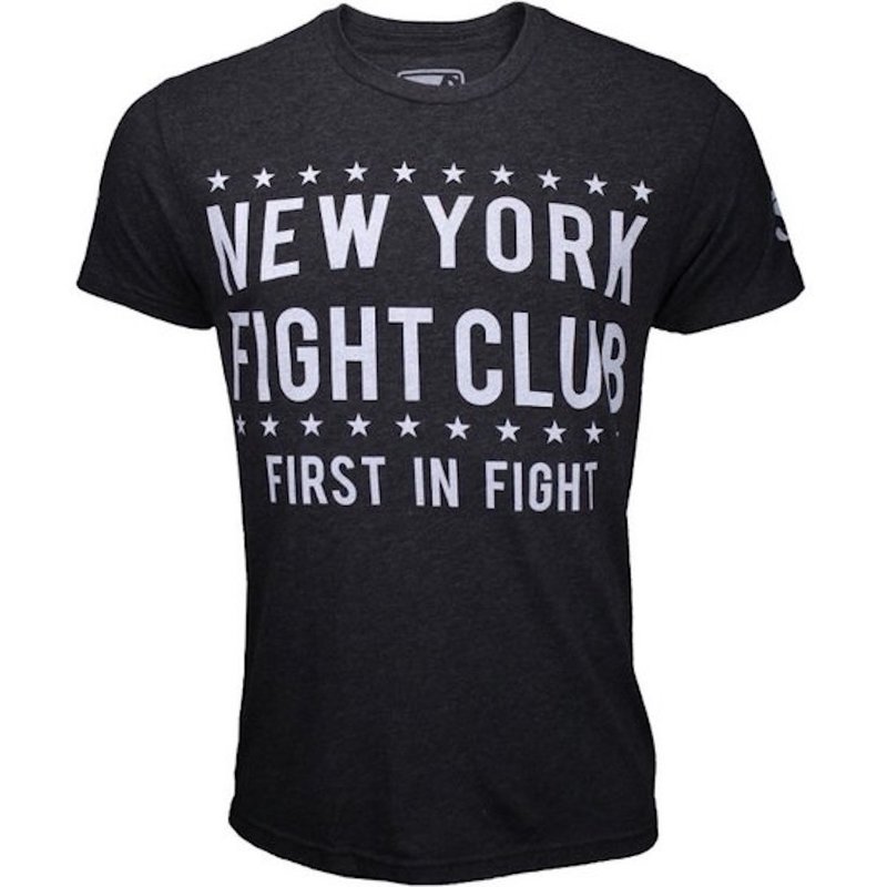 Bad Boy New York FIGHT CLUB T Shirts Dark Grey White - FIGHTWEAR SHOP EUROPE