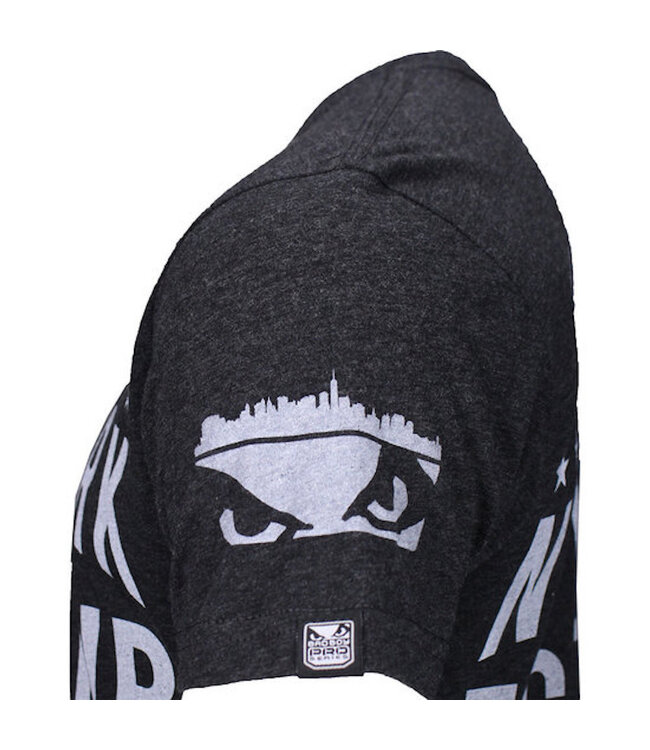 Bad Boy New York FIGHT CLUB T Shirt Dunkelgrau Weiß