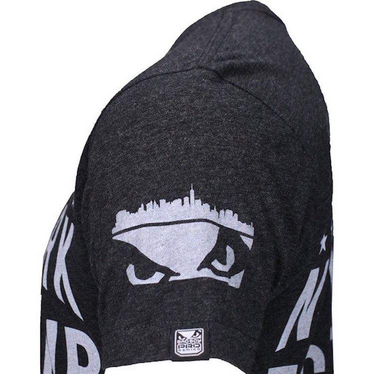 Bad Boy New York FIGHT CLUB T Shirt Dunkelgrau Weiß FIGHTWEAR SHOP