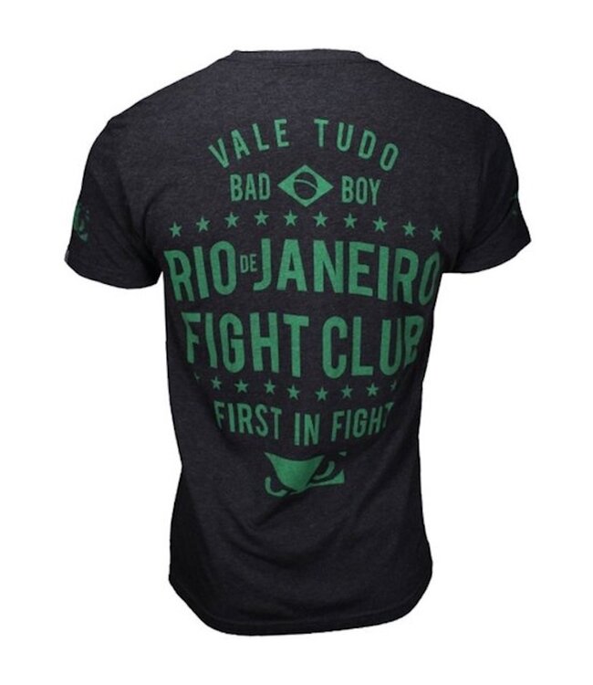 Bad Boy Rio Fight Club T-shirts Donkergrijs Groen