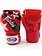 Fairtex Fairtex Boxhandschuhe Leder Nation Print Rot Tight Fit